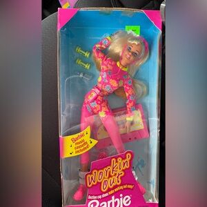 Barbie Workin’ Out Barbie 1996 Vintage 17317